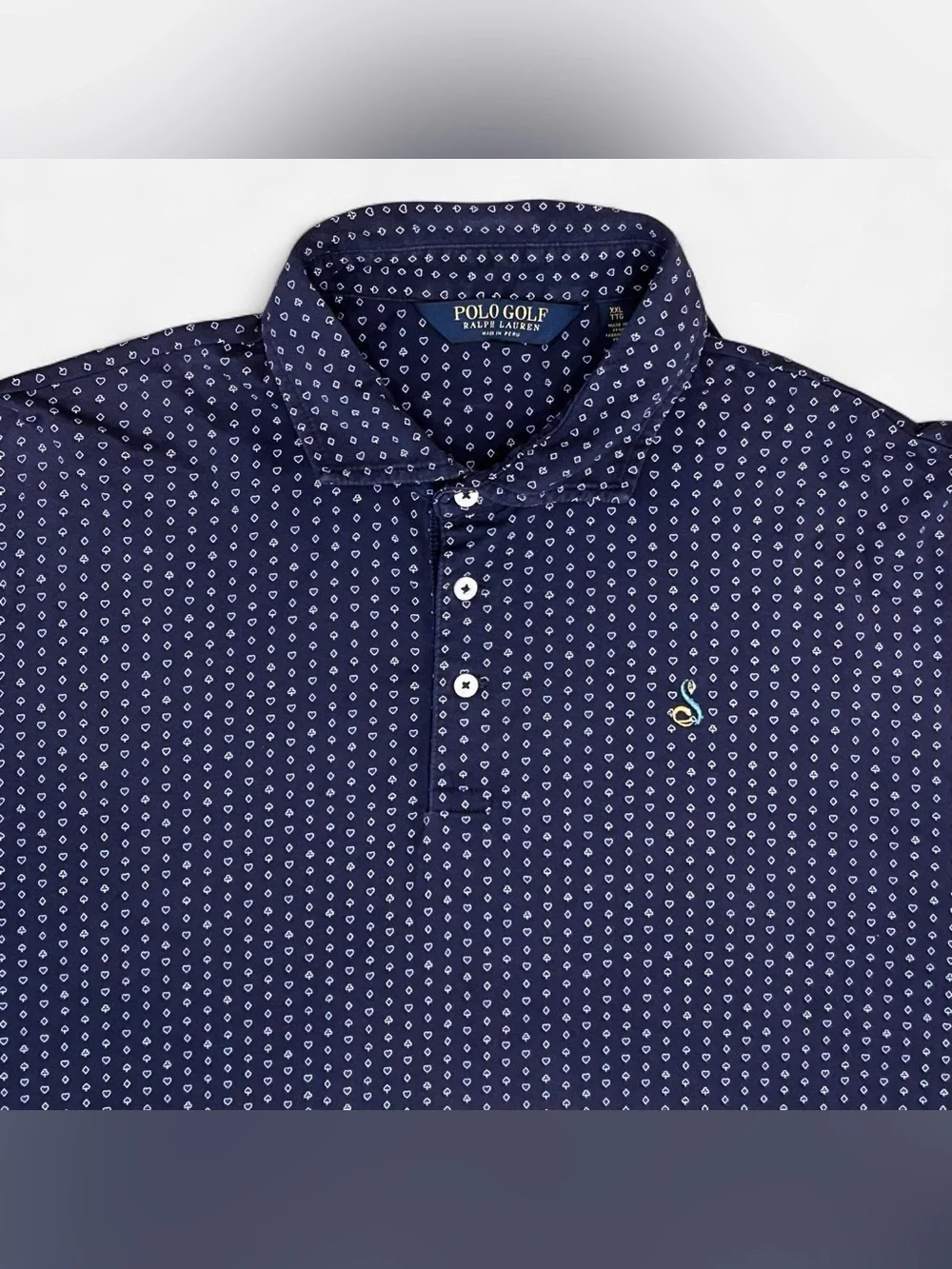 Polo Golf by Ralph Lauren Polo Shirt w/Card Suit Pattern.